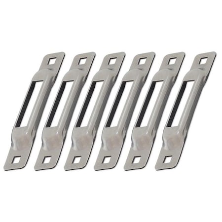Snap-Loc Snap-Loc SLSU6 Unfinished E-Track Single Strap Anchors - Pack of 6 SLSU6